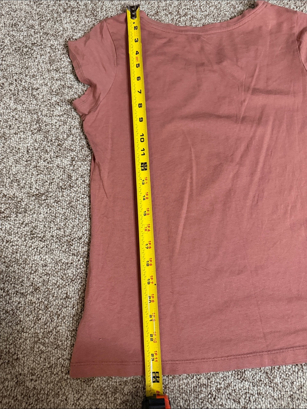 Tahari essentials Scoop Neck Tee - Dusty Rose - Picture 4 of 5